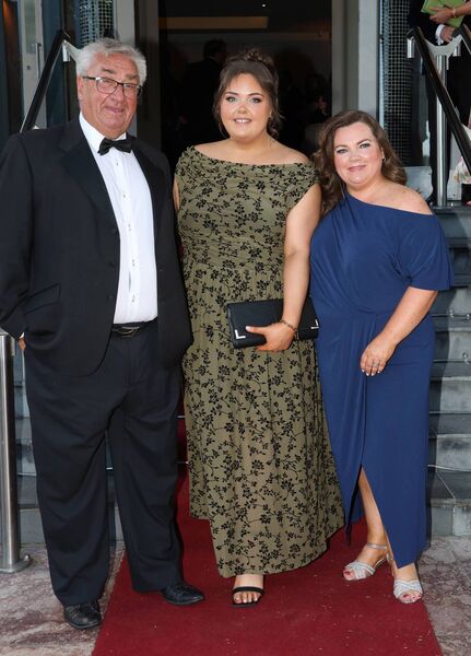 Members of the organising committee, Cha O'Neill, Megan Lynch and Mandy Reid, at the Mayor's Charity Gala Ball in the Tower Hotel. Photo: Joe Evans
