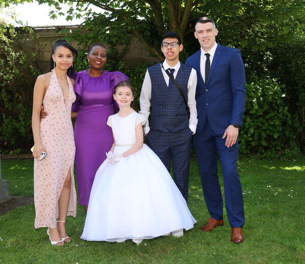 Evie Murphy, Our Lady of Mercy, who received her First Holy Communion at the Holy Family Church. Evie Murphy, Our Lady of Mercy, who received her First Holy Communion at the Holy Family Church.