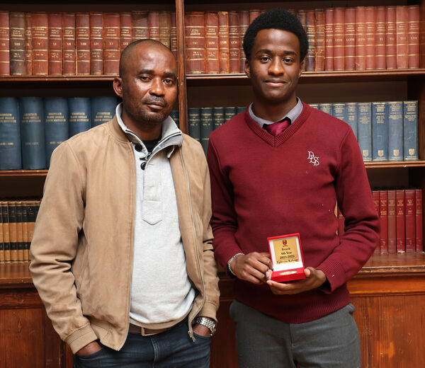Ephraim Kalengy, 6th Year French Award, at the De La Salle College Senior Awards Evening. Ephraim Kalengy, 6th Year French Award, at the De La Salle College Senior Awards Evening.