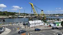 WATCH: Excitement in Waterford City as first part of bridge installed