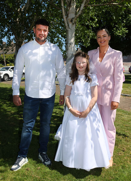  Ellie Collins, Presentation, who received her First Holy Communion at St. Paul's Church.
