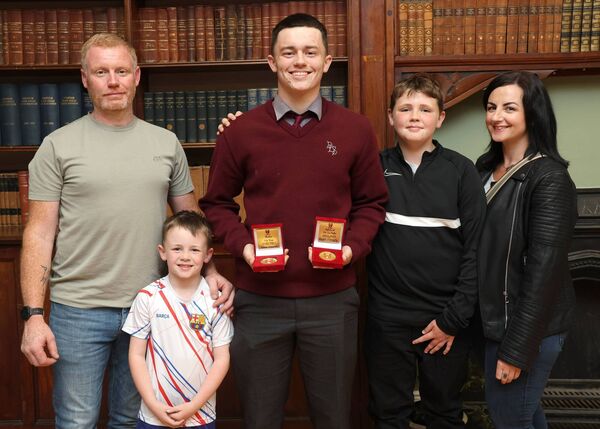 Adam Finnerty, Maths and Spirit of De La Salle Awards, at the De La Salle College, Senior Awards Evening. All Photos: Joe Evans