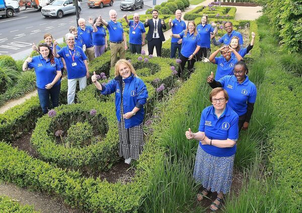Deputy Mayor of Waterford City and County, Cllr. Adam Wyse with Waterford’s Welcome Ambassadors. Pic: Noel Browne 
