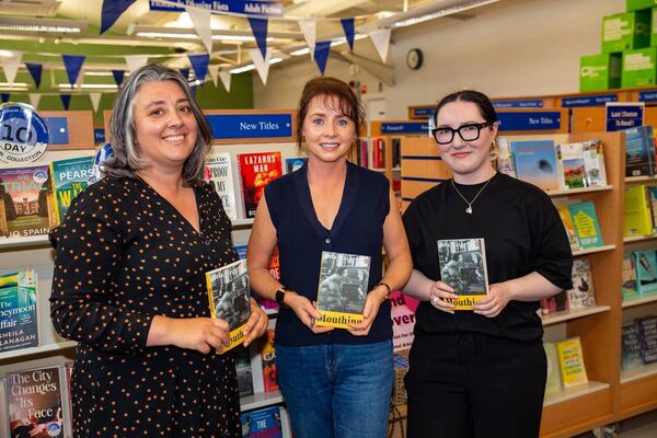 Fiona Foskin Executive Librarian Waterford Libraries, Orla Mackey, author and Lauren from Book Centre Waterford 