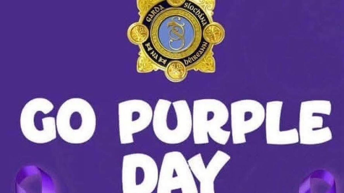 Waterford Gardaí support 'Go Purple Day' initiative