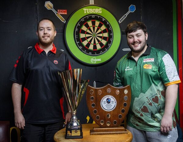 Darts professionals Steve Lennon and Dylan Slevin Photo: Joe Evans Darts professionals Steve Lennon and Dylan Slevin Photo: Joe Evans