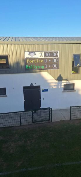 The new digital scoreboard at Portlaw GAA The new digital scoreboard at Portlaw GAA