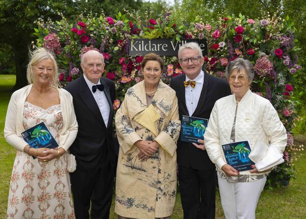 Susan Ebrill, Terry Neil, Helene Coffey, Cyril Murphy and Marjorie Neil attending A Midsummer Night’s Dream. Photo: Patrick Browne