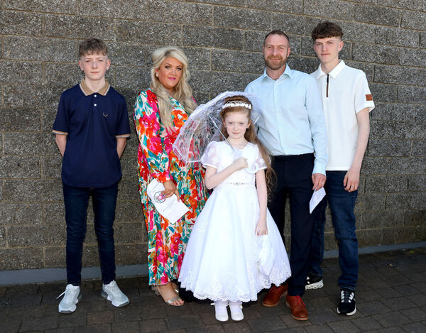  Emma Kate O'Mahony, Presentation, who received her First Holy Communion at St. Paul's Church.