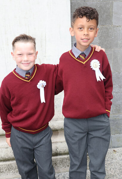  Alex Power and Leon Gordon, St. Stephen's De La Salle, who received their First Holy Communion at the Cathedral.
