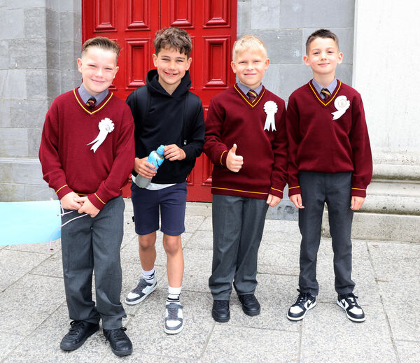  Alex, Mark, Oskar and Ben, St. Stephen's De La Salle, who received their First Holy Communion at the Cathedral. 