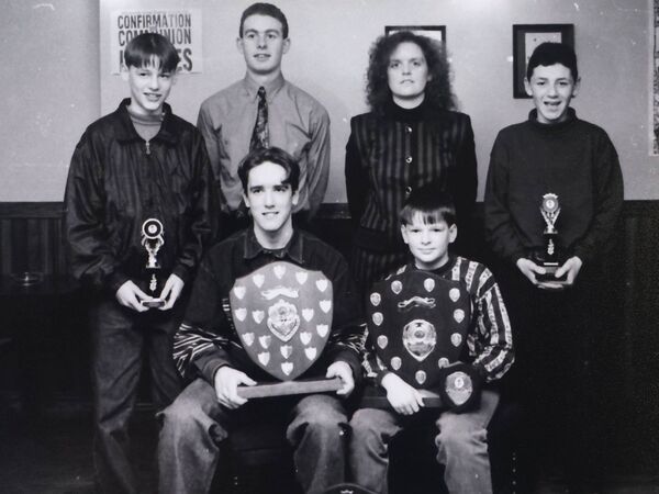 Commeragh CC winners 1993, back, Gary Whelan, David Butler, Sinead Power and Billy Moran, front, Ciaran Power and ?.