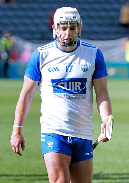 Waterford captain Dessie Hutchinson pictured at the final whistle after defeat against Cork. Waterford captain Dessie Hutchinson pictured at the final whistle after defeat against Cork.