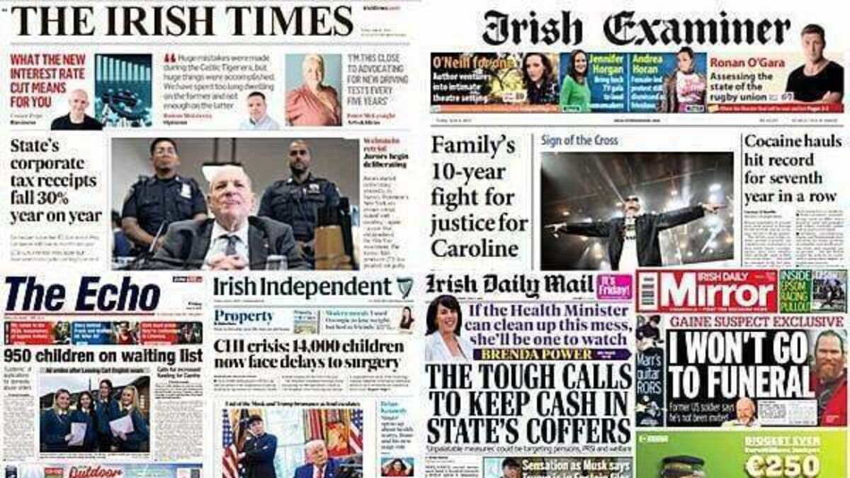 What the papers say: Friday's front pages