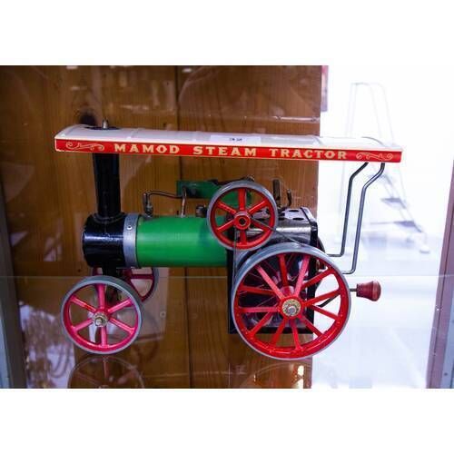 The vintage model steam engine in a box will also be auctioned off