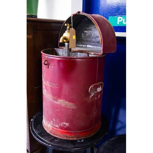 The vintage oil dispenser will be among the pieces auctioned off