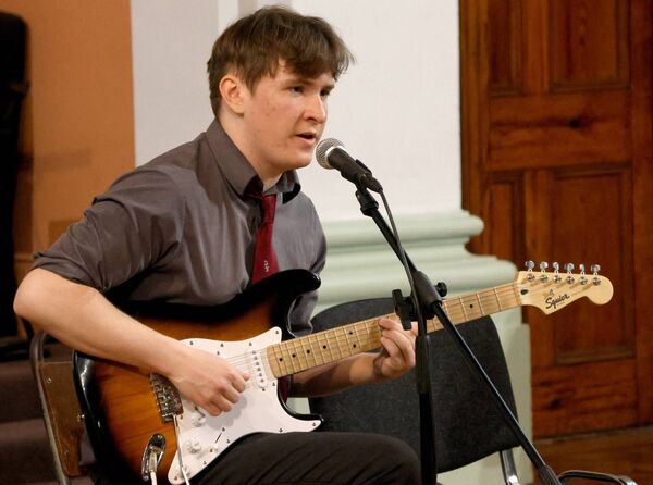 Danny Byrne, who performed The Long and Winding Road, at the De La Salle Summer Concert.