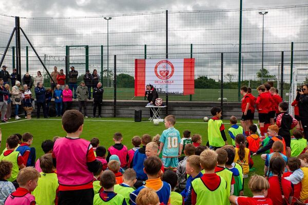 Unveiling of the new astro turf pitch at De La Salle FC. Photo: Waterford In Your Pocket