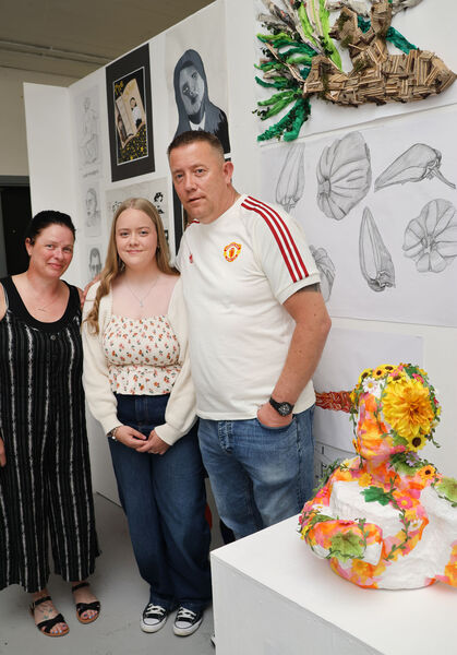  Sandra, Leah and Dave, at the WCFE Art, Design and Photography Exhibition 2025.
