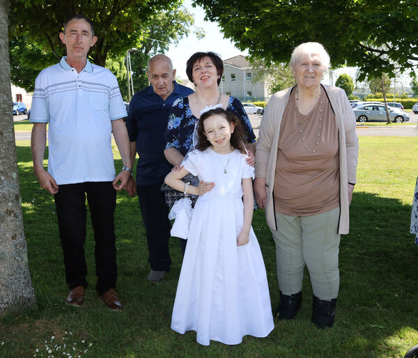 Leah Norris, Presentation, who received her First Holy Communion at St. Paul's Church.