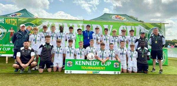 Waterford Schooolboy League who were crowned Kennedy Cup Plate champions with victory over the Limerick District League at the University of Limerick. Photos: Andre Thompson