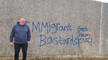 Graffiti in Waterford by "ignorant, uneducated racists" is condemned