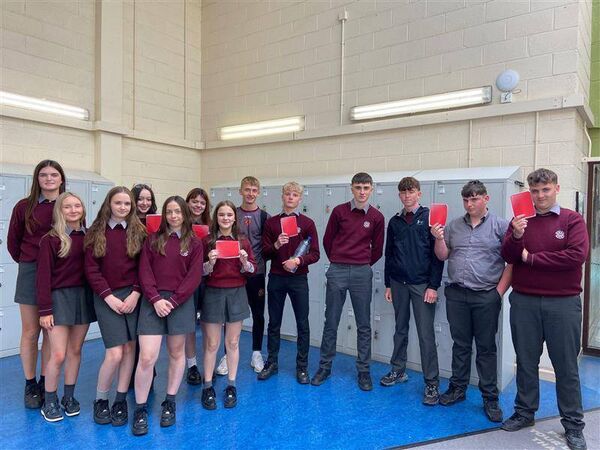 Some of the TY French lesson students who organised and ran the bake sale. Some of the TY French lesson students who organised and ran the bake sale.