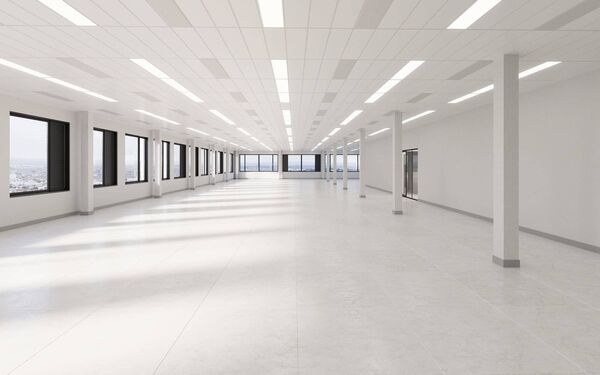 The interior of Building One.