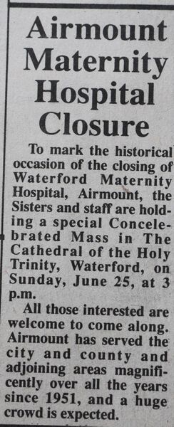 From The Archives sees Waterford News & Star photographer, Joe Evans, go through the newspaper records to pick out photos and headlines from Waterford's past From The Archives sees Waterford News & Star photographer, Joe Evans, go through the newspaper records to pick out photos and headlines from Waterford's past