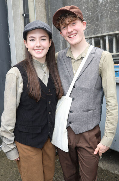  Mia and Alex back stage at Soul Dance Arts' production of Newsies The Musical.