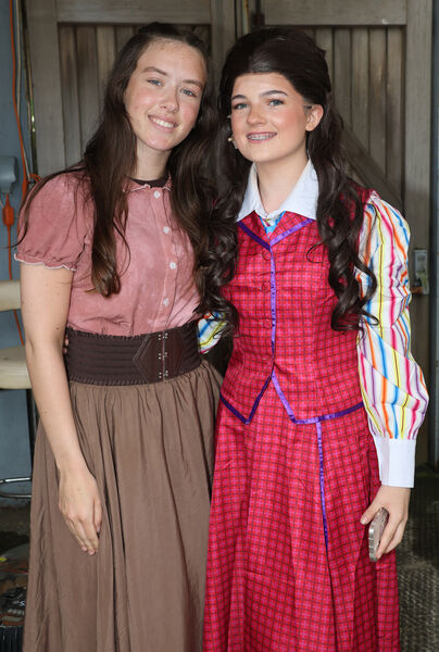  Megan and Brona back stage at Soul Dance Arts' production of Newsies The Musical.