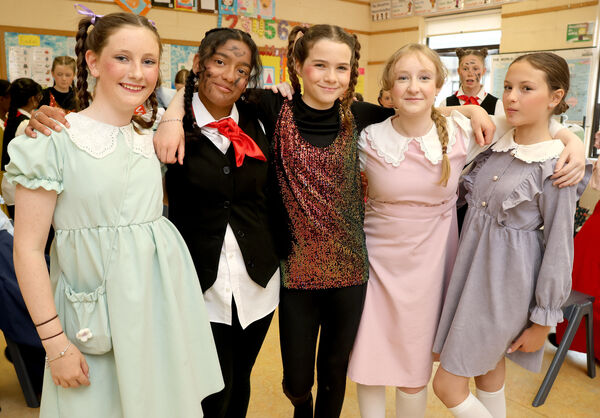  Back stage at St. Mary's NS Ballygunner's production of Mary Poppins Jr. 	All Photos: Joe Evans