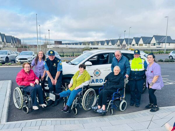 Gardaí from Waterford were delighted to meet with clients of Kilbarry Care Centre recently. Pic: An Garda Síochána Waterford Facebook page