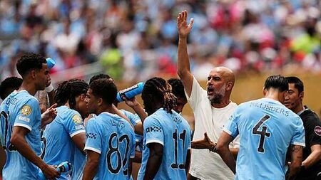 Pep Guardiola says referee’s decision to dismiss Rico Lewis was ‘unnecessary’