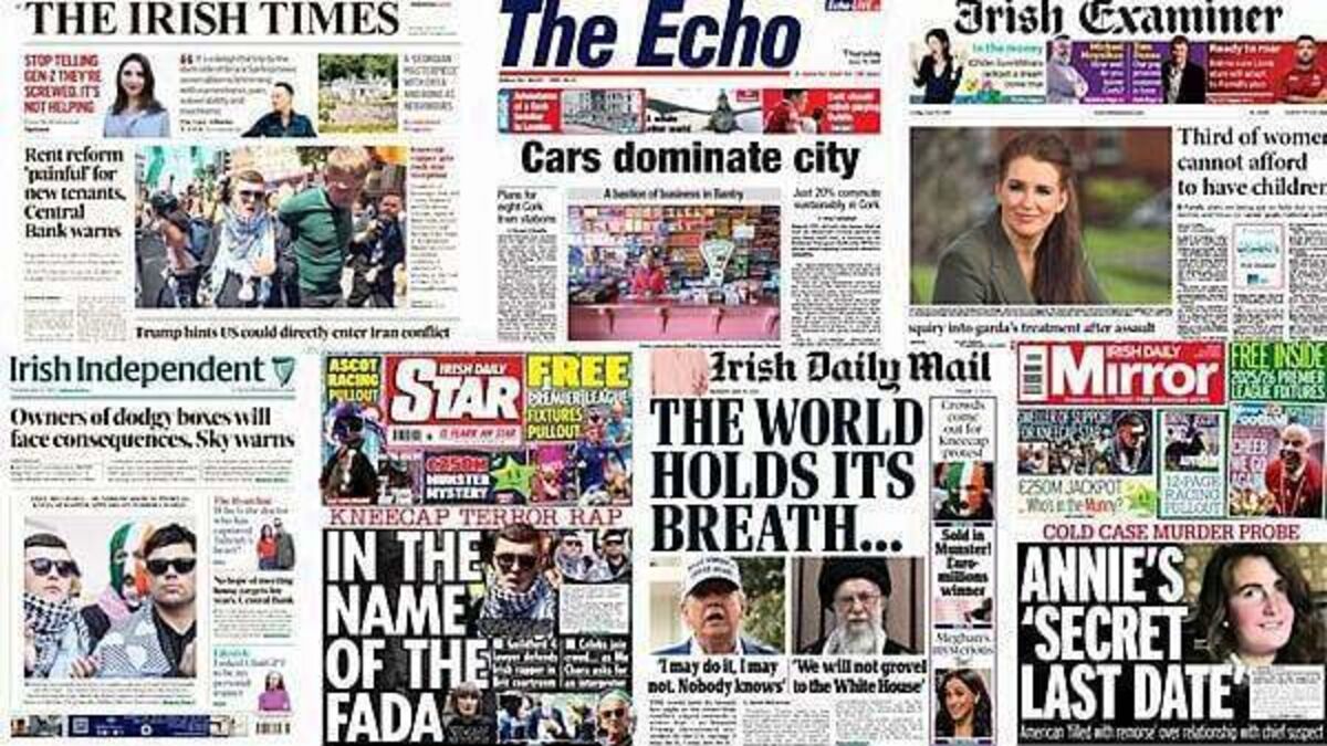 What the papers say: Thursday's front pages
