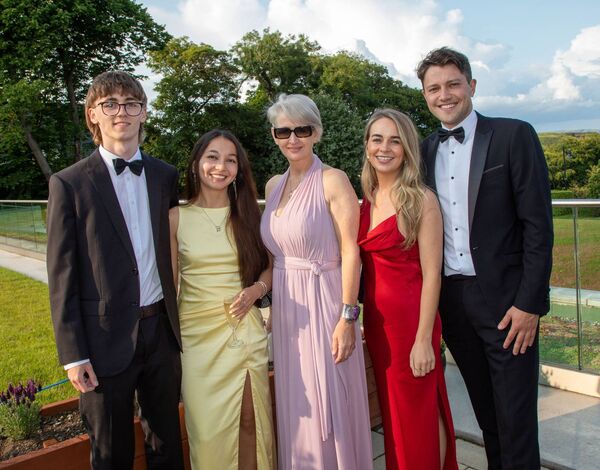 Attending were Charley Bevan, India Lilly Muller, Suellen Dillon, Sylvia Warren and Matt Groves. Photo: John Power