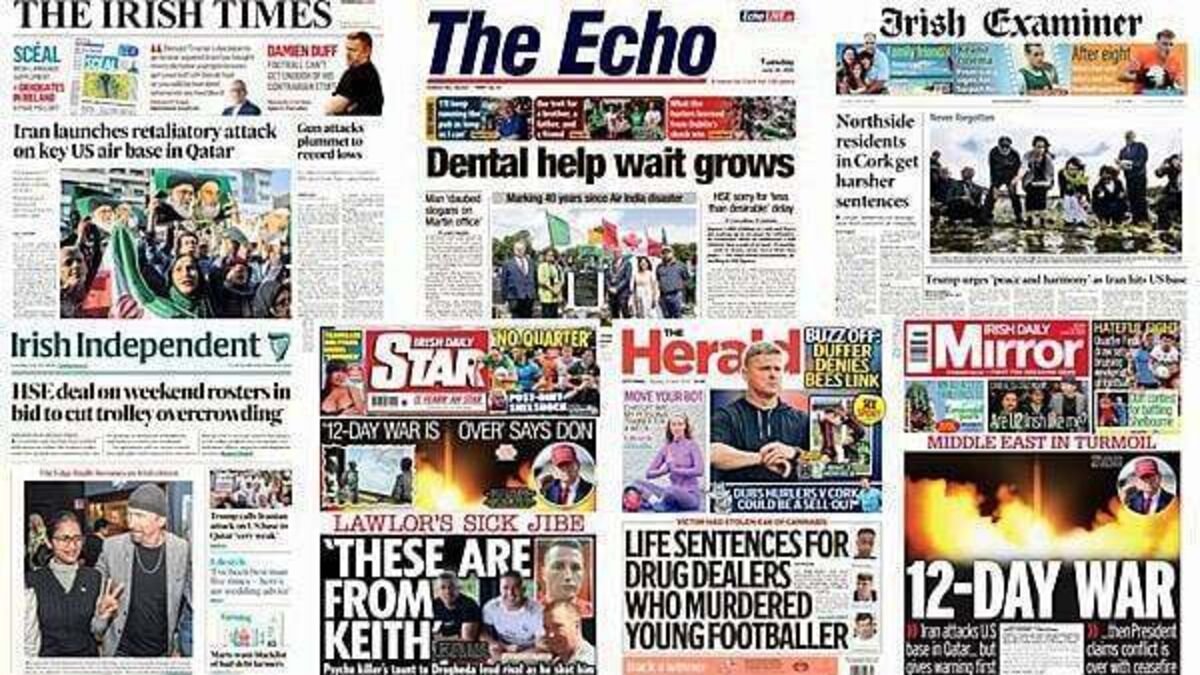 What the papers say: Tuesday's front pages