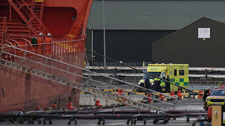 Two men rushed to hospital after incident on ship docked at Foynes Port