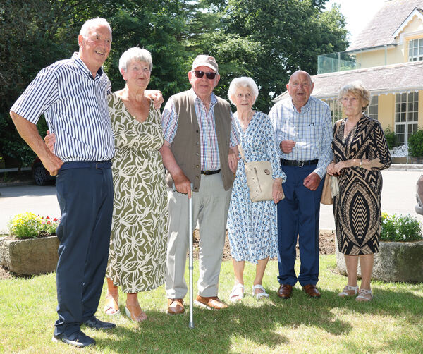  Tom and Evelyn Collins pictured at the Greenway Manor Hotel where they celebrated their 70th wedding anniversary surrounded by family and friends.