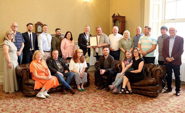 Pictured at City Hall for a Mayoral reception by Mayor of Waterford City &amp; County Cllr Jason Murphy for Waterford In Your Pocket. Photo: Joe Evans