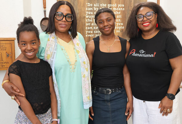 Aurora, Obianuju, Joan and Dr. Toluwani Akaehomem at St. Patrick's Gateway Centre for the African Youth Summit. Aurora, Obianuju, Joan and Dr. Toluwani Akaehomem at St. Patrick's Gateway Centre for the African Youth Summit.