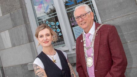 Stunning artwork unveiled in windows of Central Library