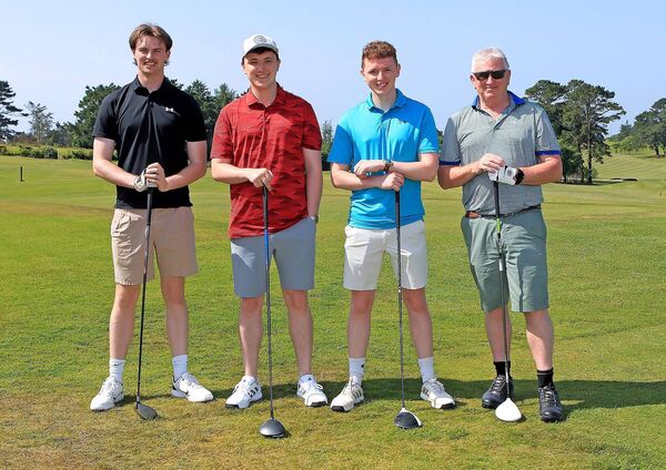 Kieran Quirke, Ronan, Daniel and John Quigley.