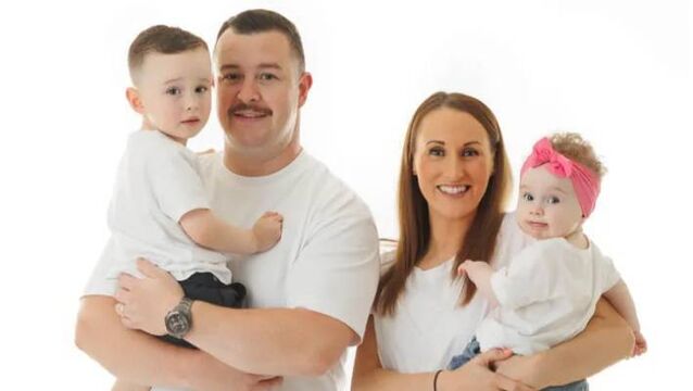 Gavin and Yvonne pictured with their two young children. <p>Gavin and Yvonne pictured with their two young children.</p>