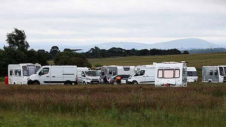 Most of caravans camped on Curragh plain still there, court hears