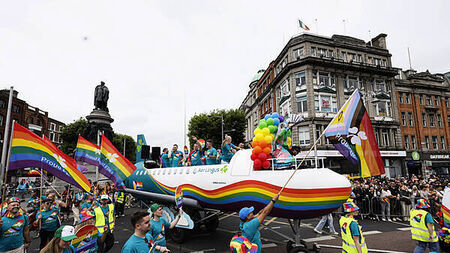 Dublin awash with colour as tens of thousands take part in Pride parade