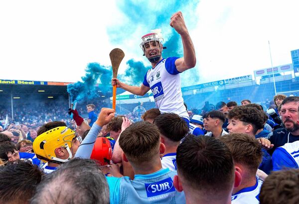 Waterford's Shane Power celebrates after the game. Waterford's Shane Power celebrates after the game.