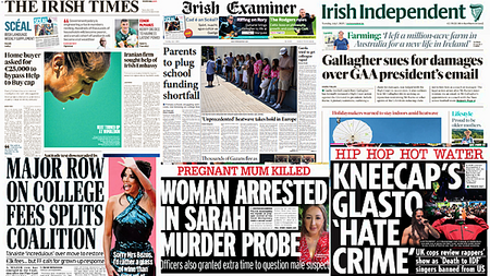 What the papers say: Tuesday's front pages