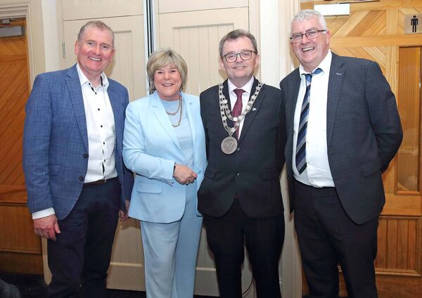 The Mayor of Waterford City & County, Cllr. Seamus Ryan, Minister of State at the Department of Health and Government Chief Whip Mary Butler T.D, CEO of Waterford City and County Council, Sean McKeown and Cllr. John Pratt. The Mayor of Waterford City & County, Cllr. Seamus Ryan, Minister of State at the Department of Health and Government Chief Whip Mary Butler T.D, CEO of Waterford City and County Council, Sean McKeown and Cllr. John Pratt.