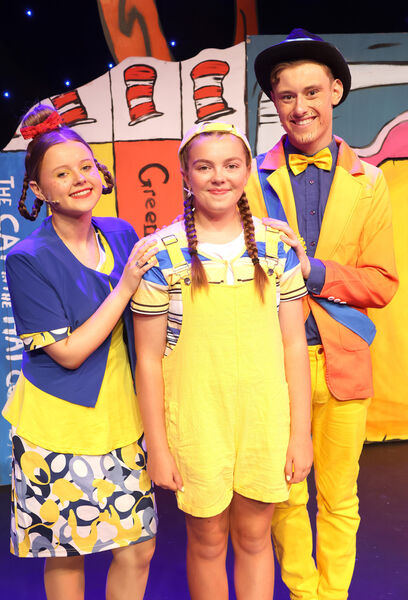 Lily Haley, Mrs. Mayor, Shannon and Dylan Ryan, Mr. Mayor, in David Hennessy Stage School's Seussical the Musical. Lily Haley, Mrs. Mayor, Shannon and Dylan Ryan, Mr. Mayor, in David Hennessy Stage School's Seussical the Musical.